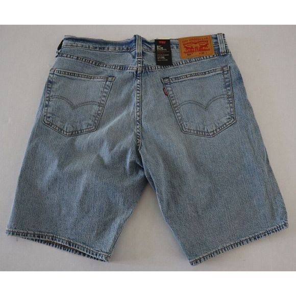 Levi's 511 Men's Sz 33 Blue Slim Fit Stretch Denim 10" Jean Shorts - Picture 2 of 6